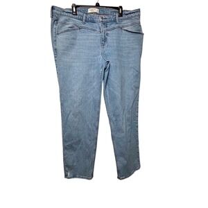 Abercrombie & Fitch The 90s Straight Mid Rise Jeans Light‎ Wash Size 34/18